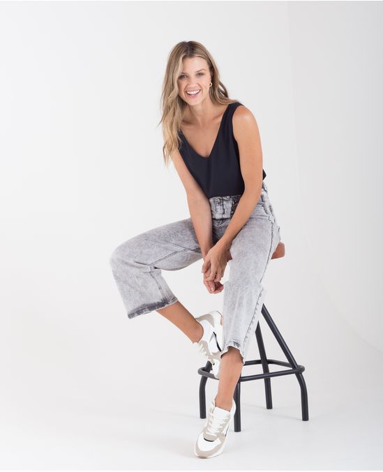 Camisa manga sisa con escote en V