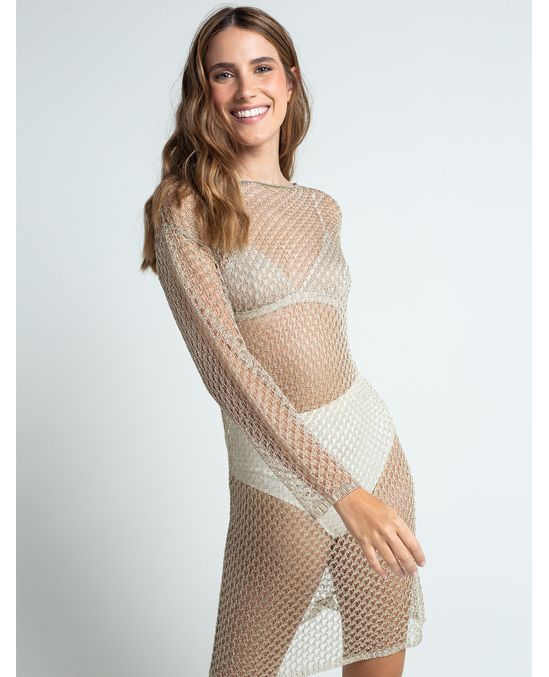 Vestido corto en malla