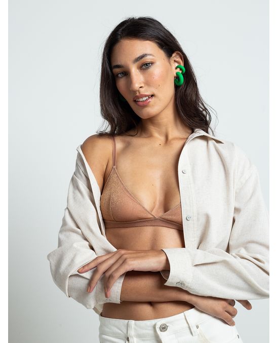 Bralette con copa de triángulo