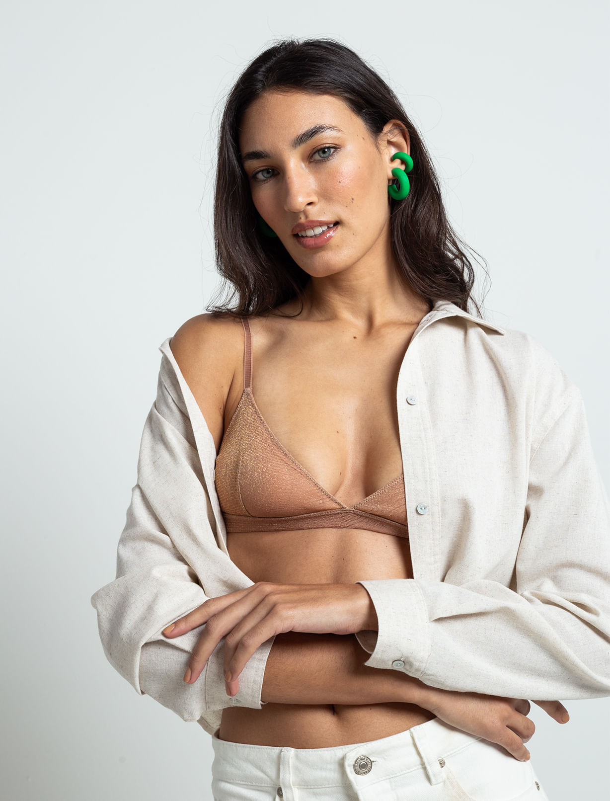 Bralette con copa de triángulo