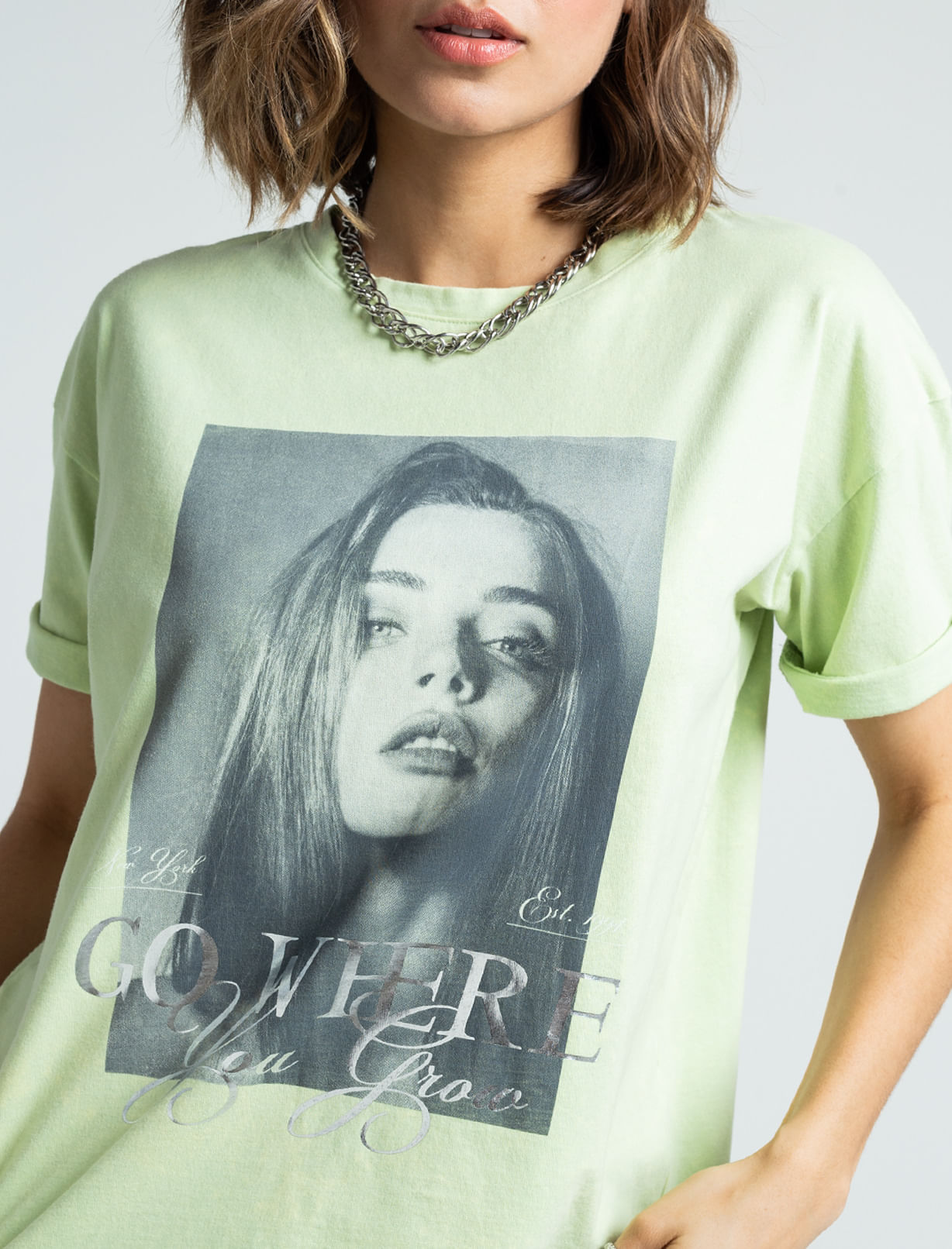 Camiseta con estampado delantero