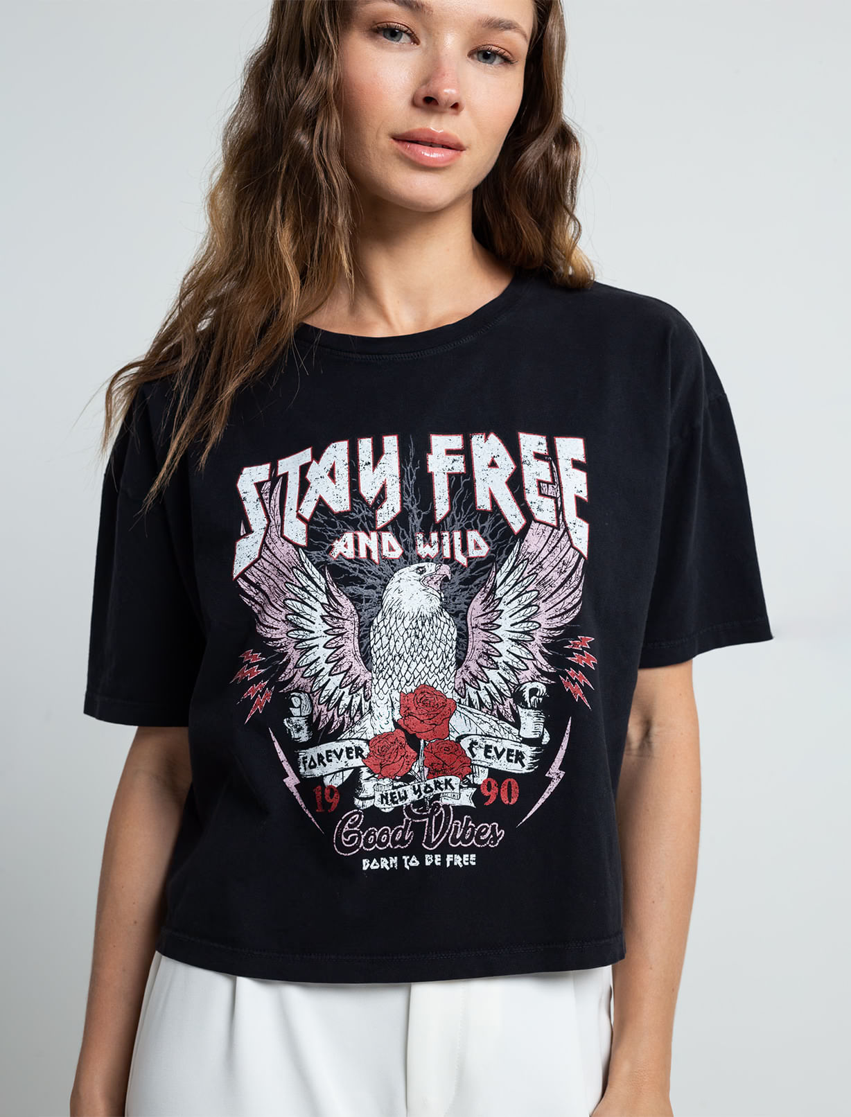 Camiseta estampada en frente