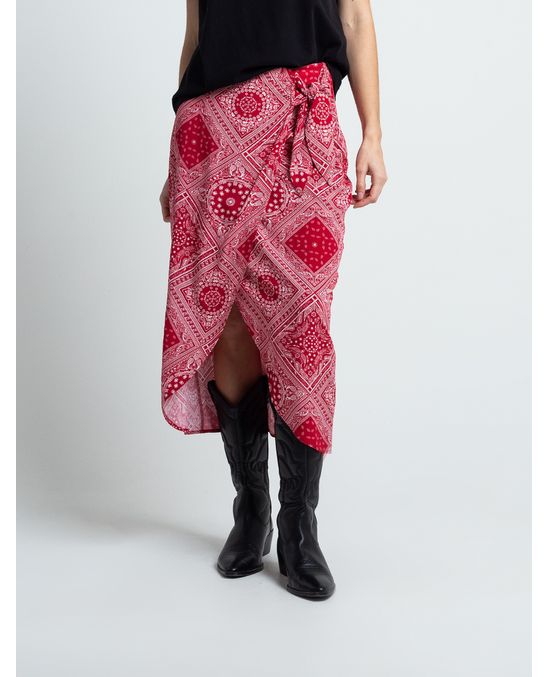 Falda de diseño cruzado