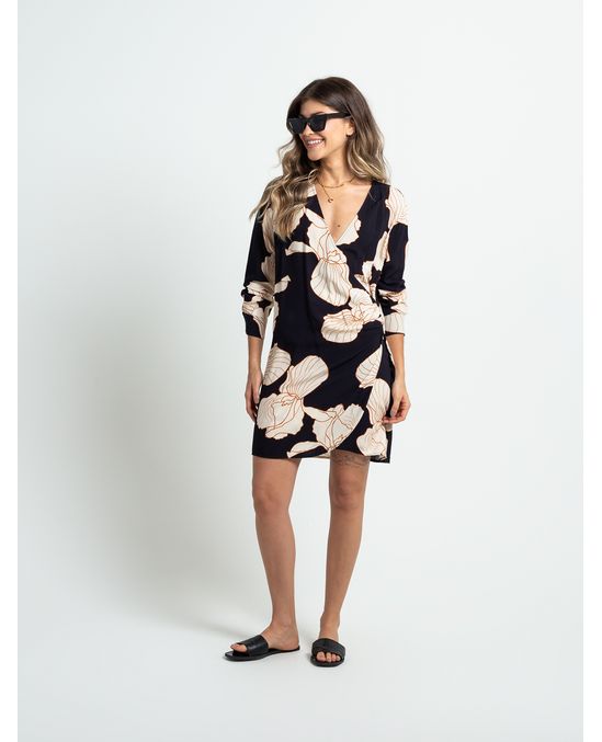 Vestido con estampado de flores