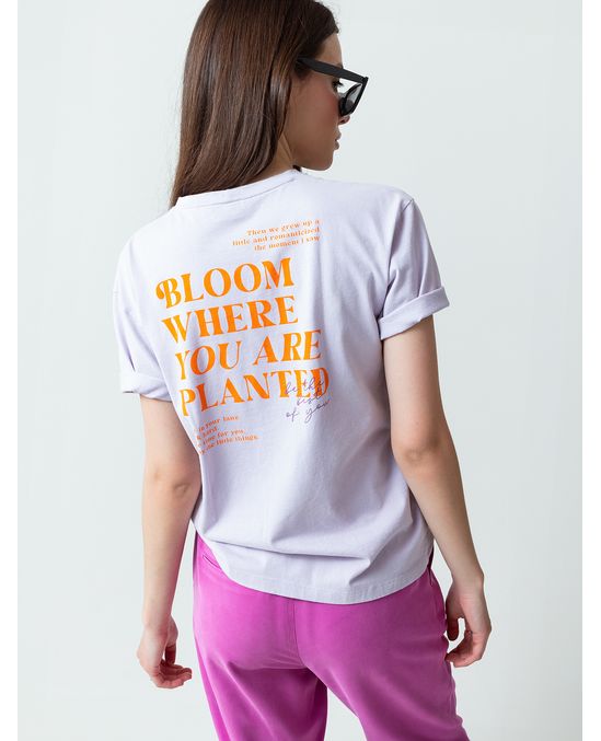 Camiseta estampada en espalda