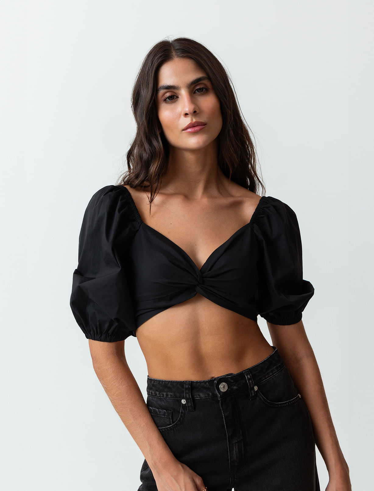 Camisa tipo crop