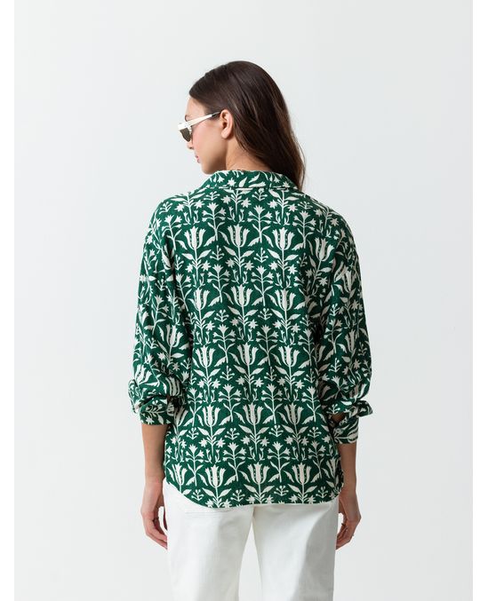 Camisa estampada manga larga