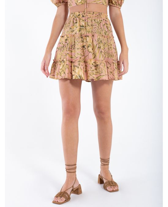 Falda corta estampada