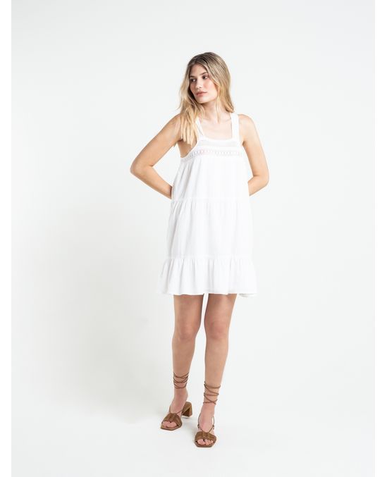 Vestido corto de tiras