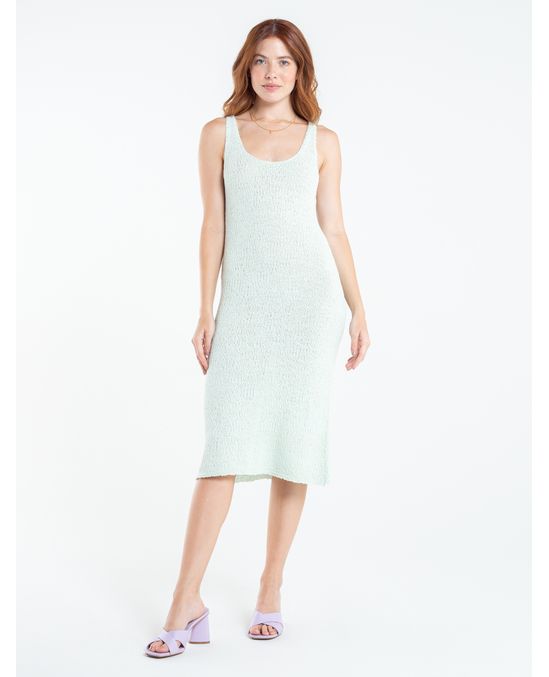 Vestido con escote redondo