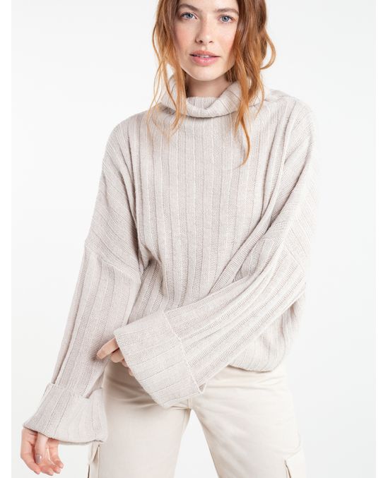 Buzo tejido cuello alto