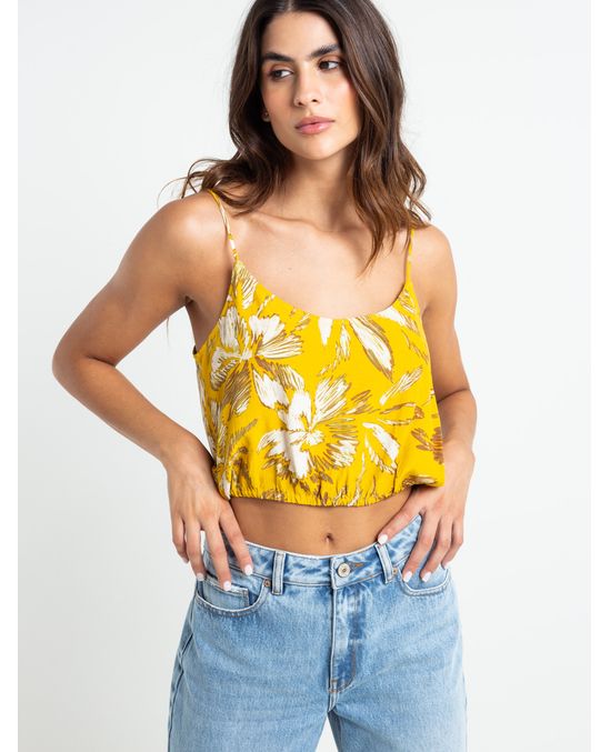 Camisa de tiras tipo crop