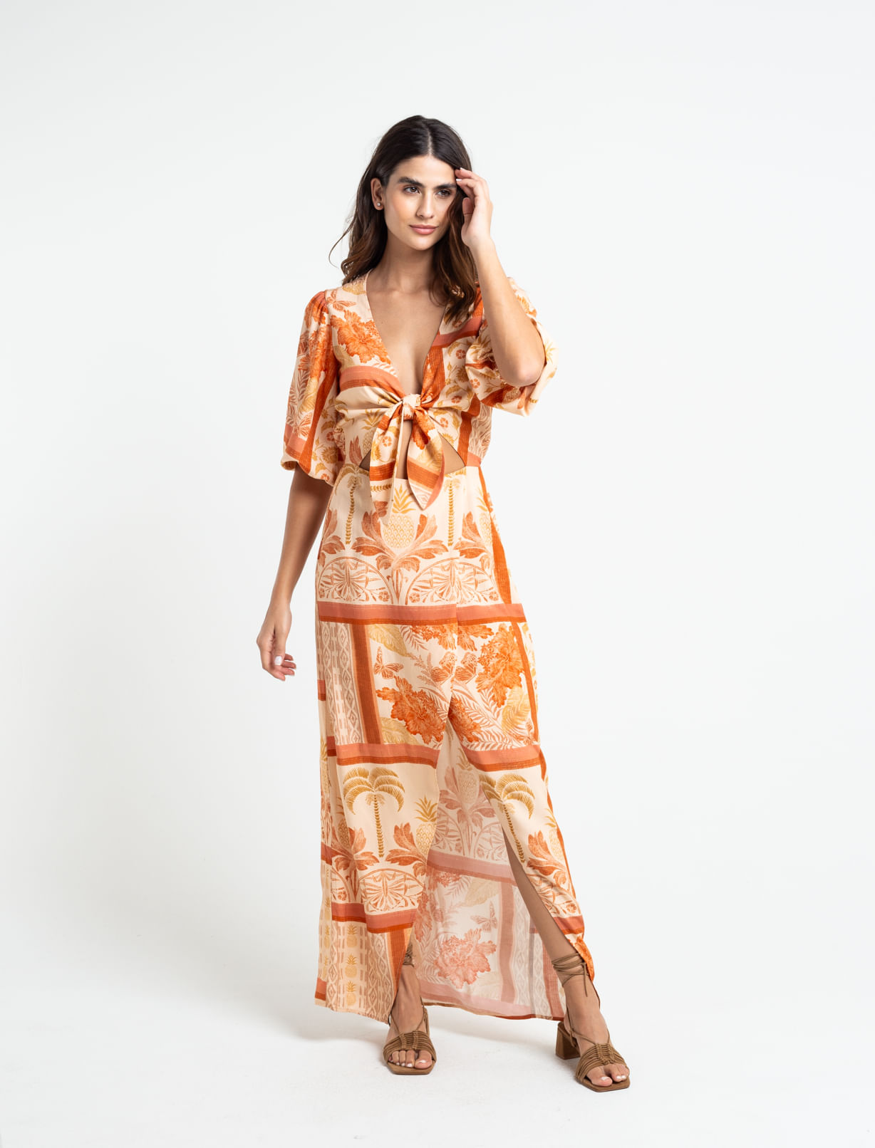 Vestido manga 3/4