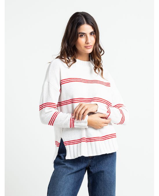 Buzo tejido cuello redondo