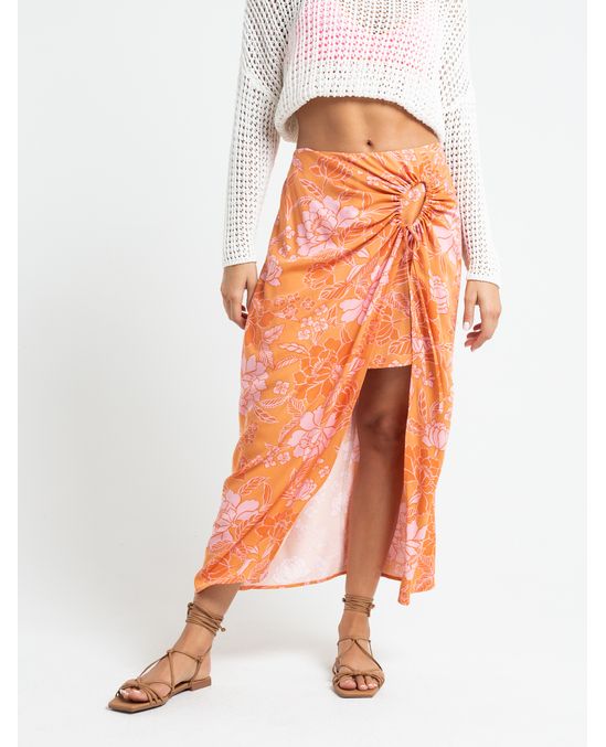 Falda larga con abertura