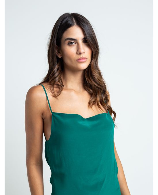 Vestido largo de tiras