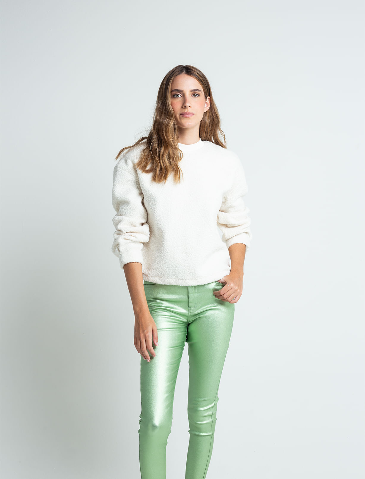 Camiseta de tela afelpada