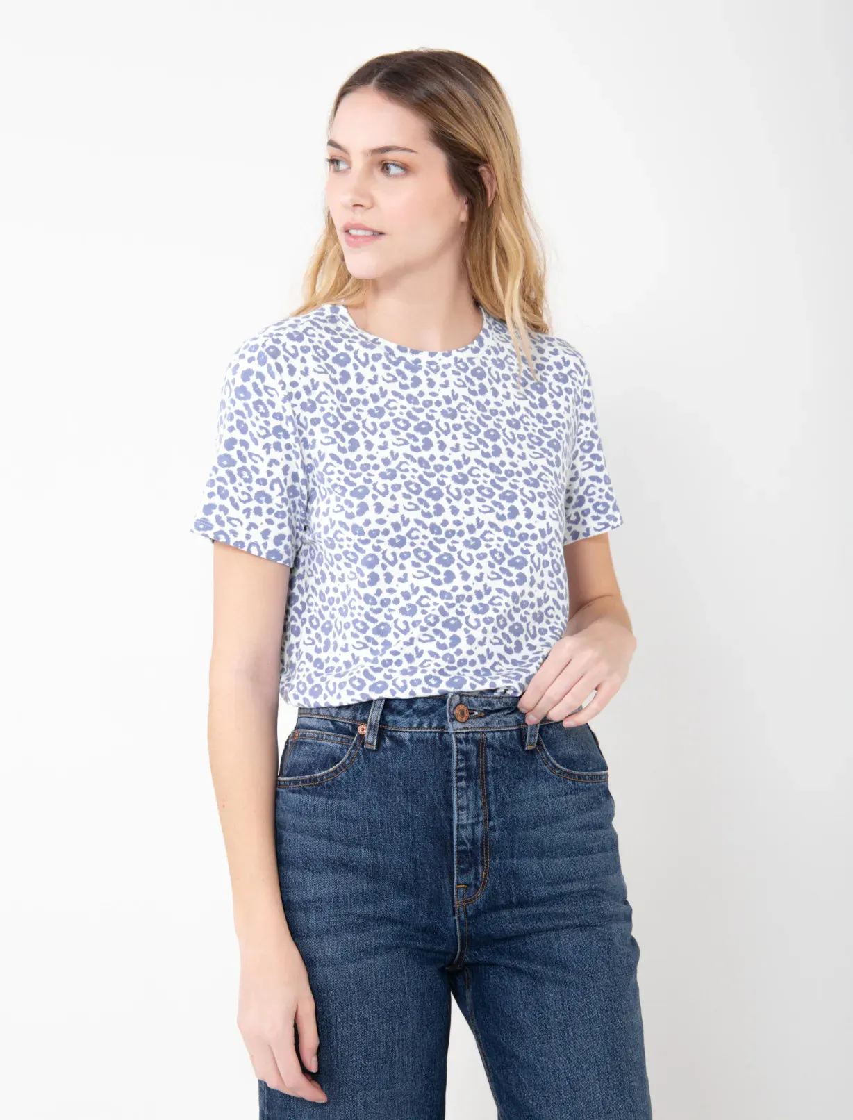 Camiseta con cuello redondo