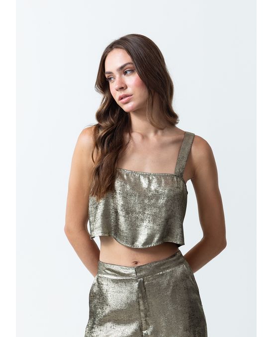 Camisa tipo crop top