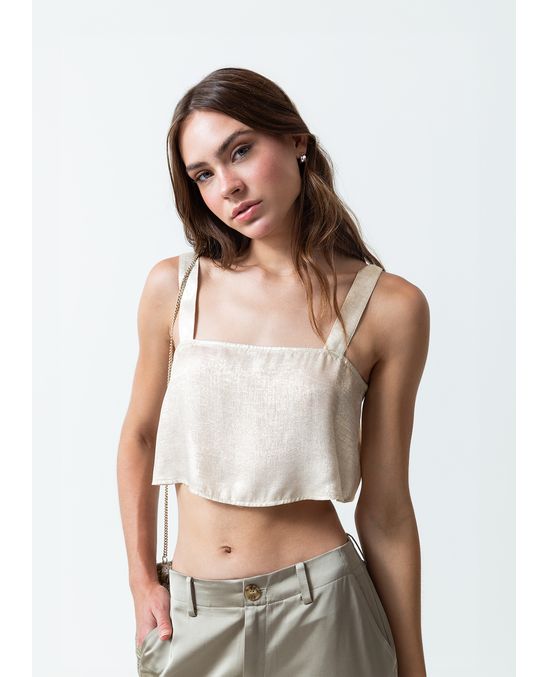 Camisa tipo crop top