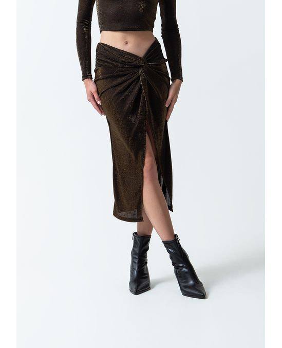 Falda anudable en frente