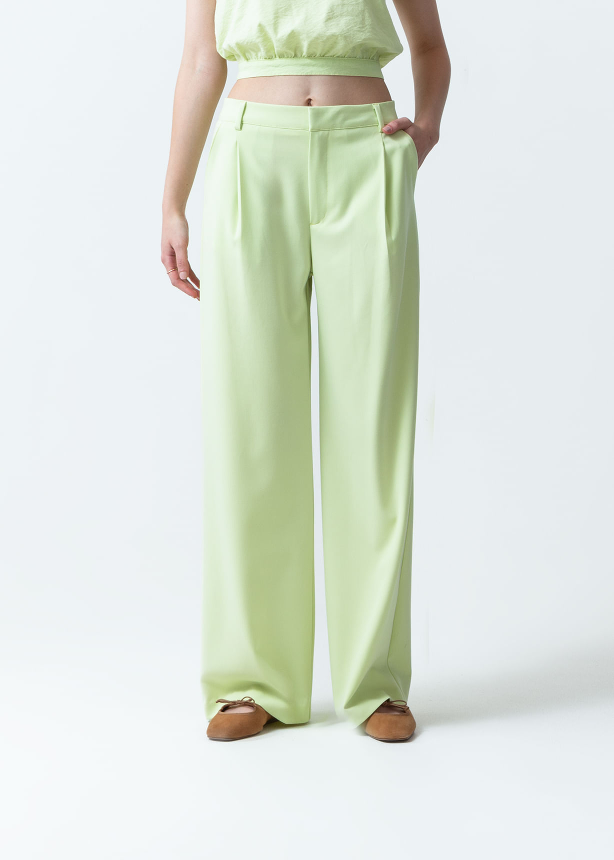 Pantalón de tiro súper alto