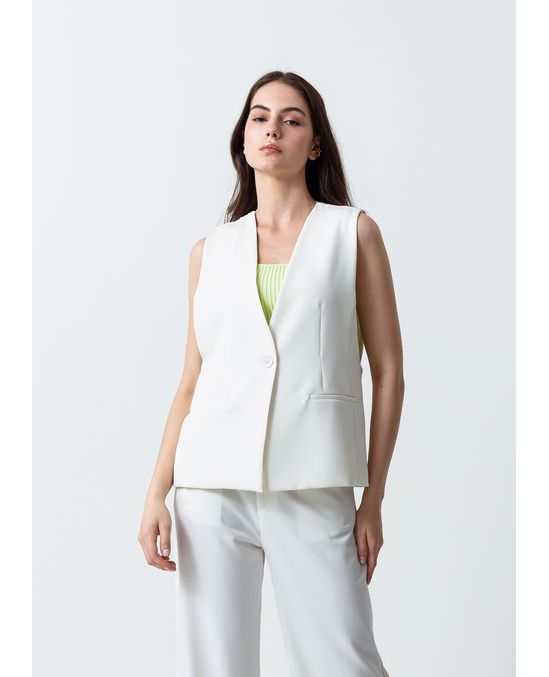 Camisa amplia tipo chaleco