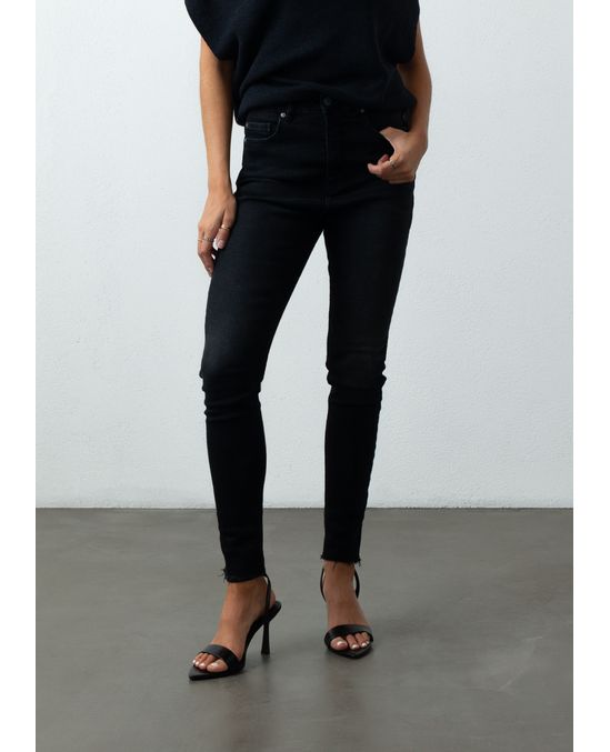 Jean Skinny en black denim