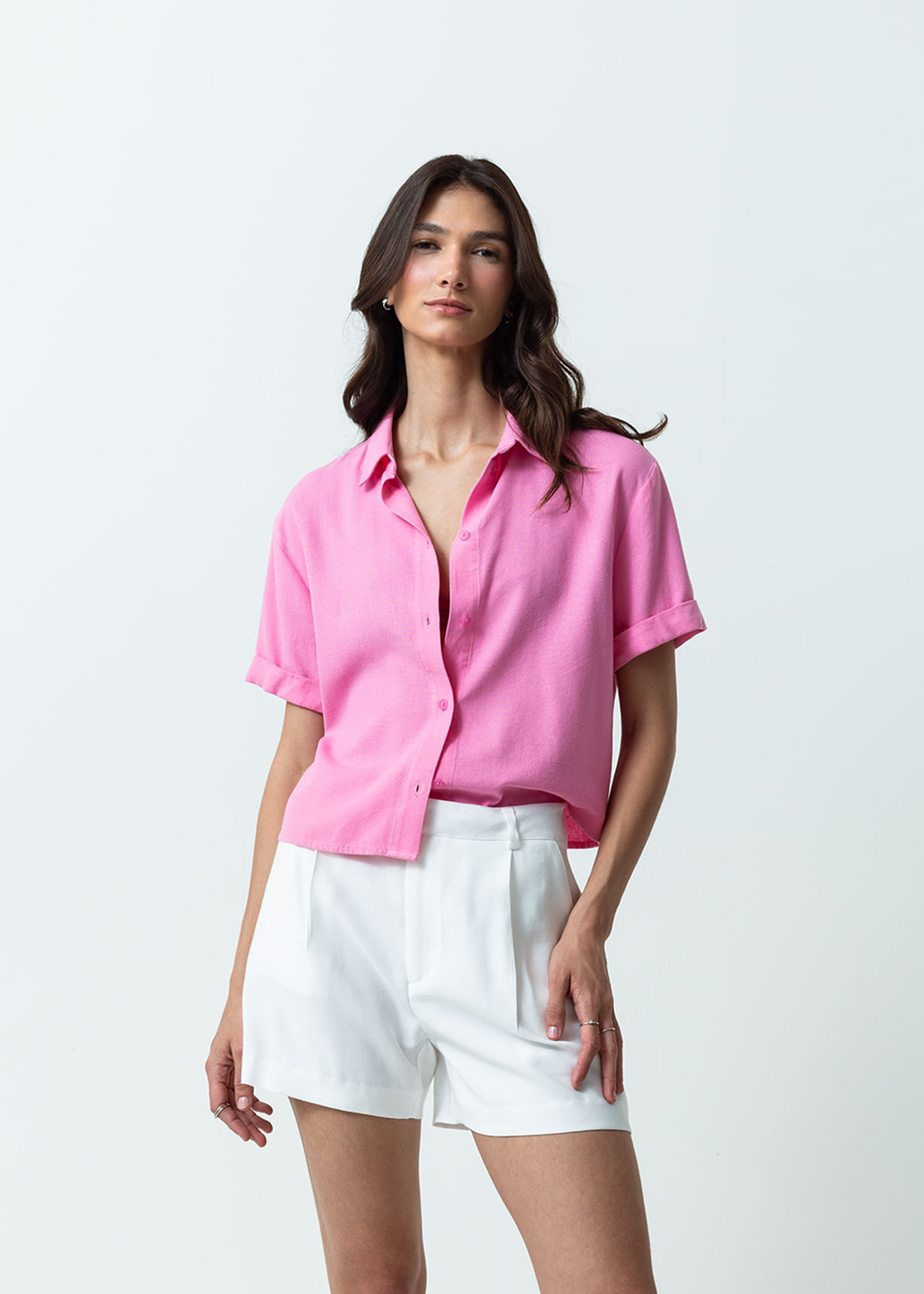Camisa manga corta con guardapolvo