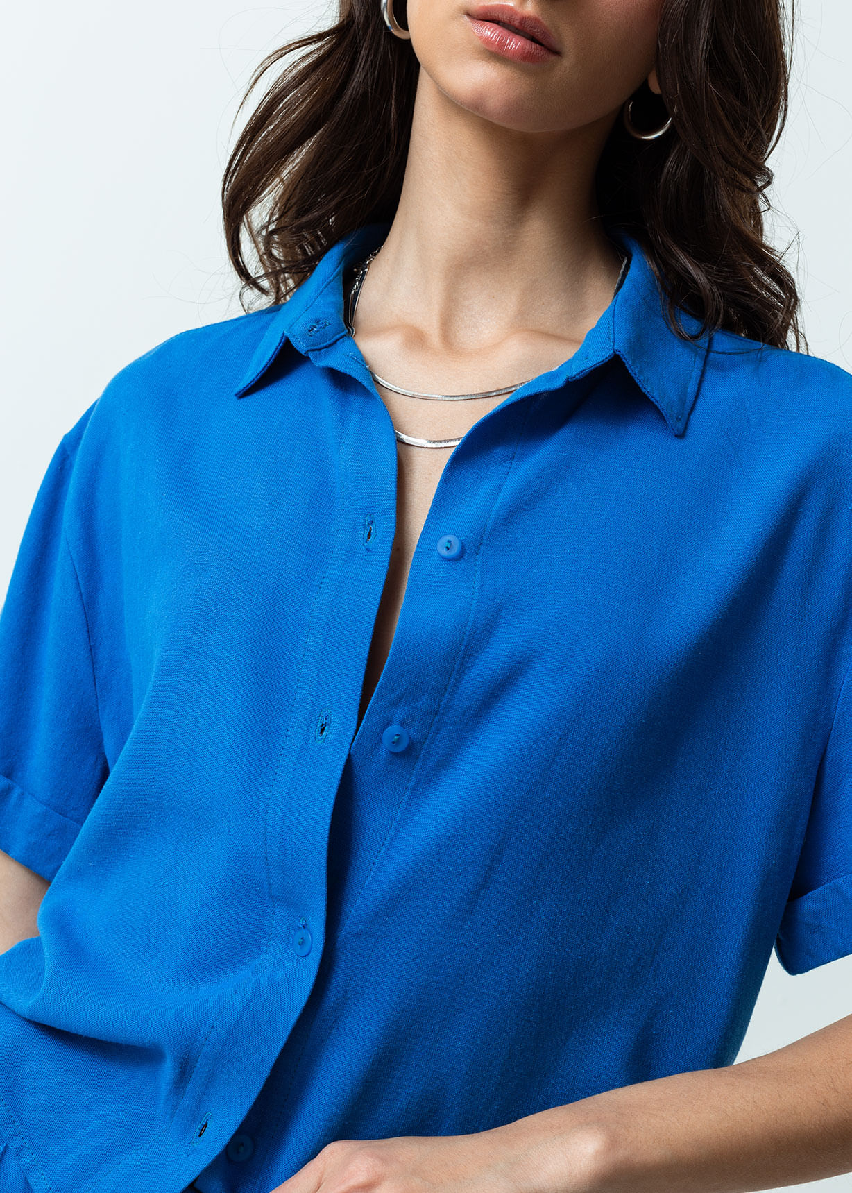 Camisa manga corta con guardapolvo