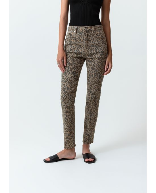 Pantalón con diseño de animal print