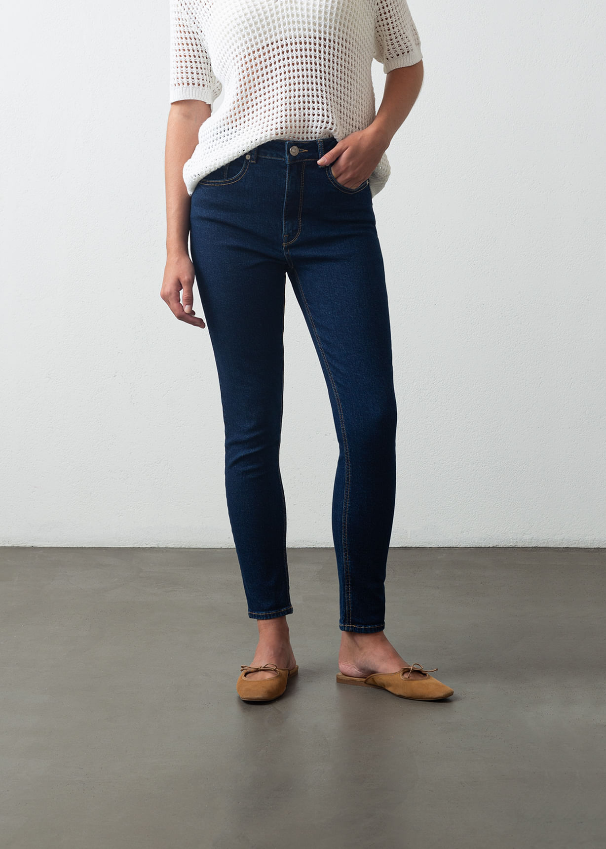 Jean fit cinco bolsillos