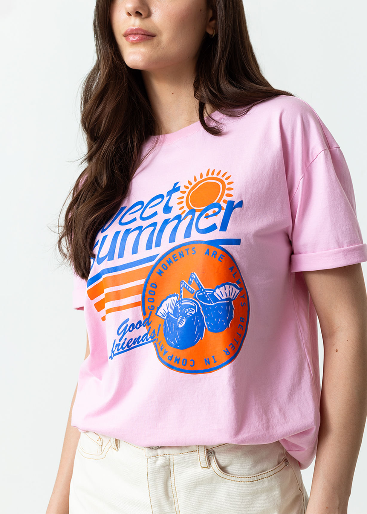 Camiseta estampada en frente