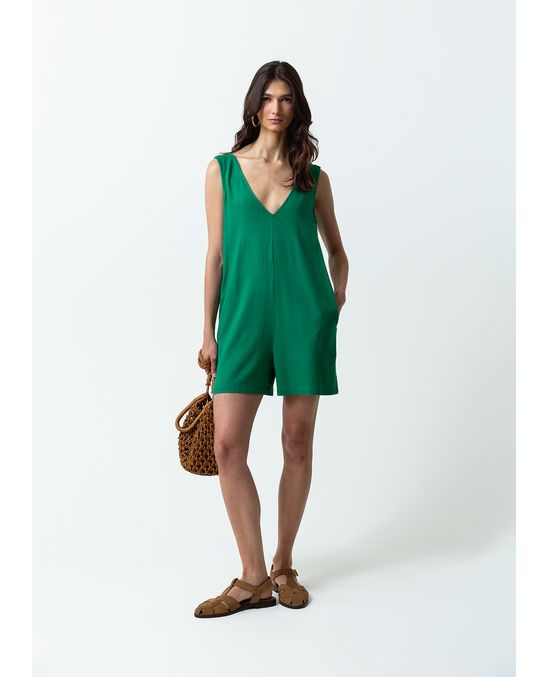 Enterizo con escote en V