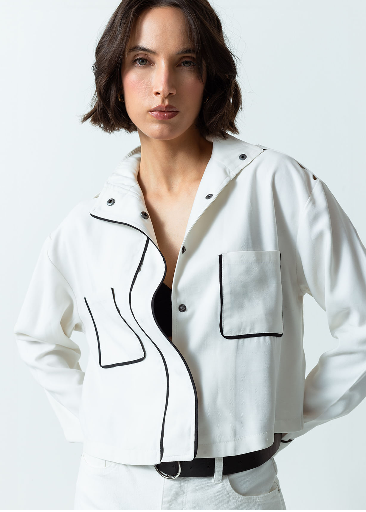 Chaqueta de cuello clásico