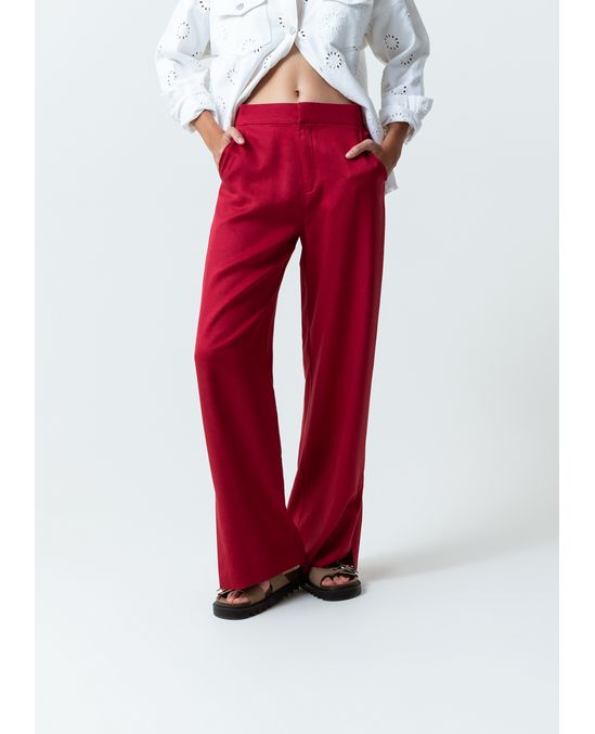 Pantalón de tela fluida