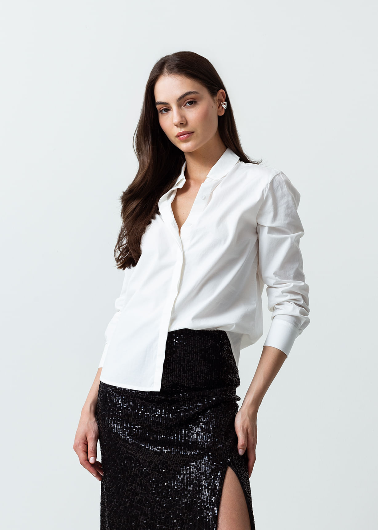 Camisa clásica manga larga