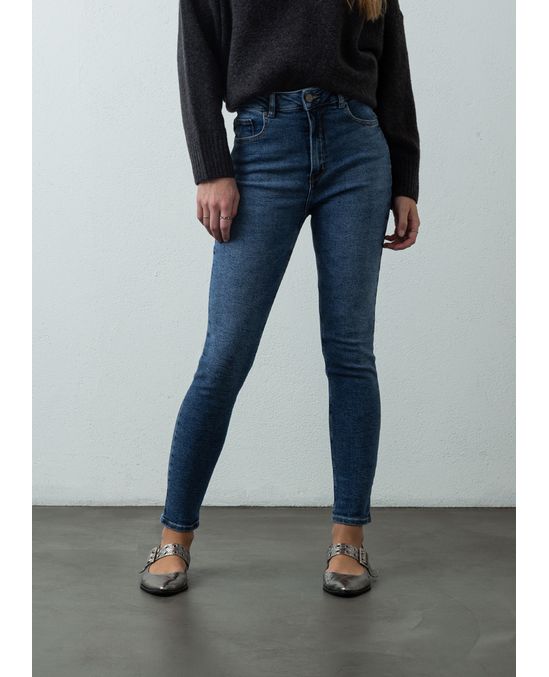 Jean Skinny de tiro súper alto