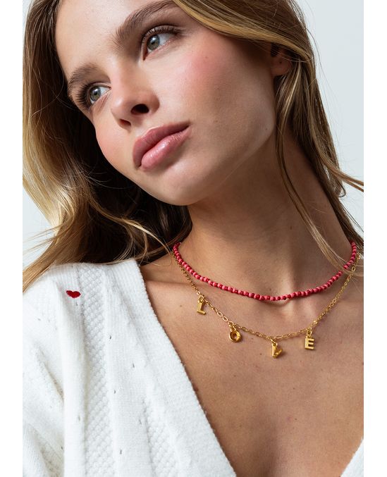 Collar de doble cadena