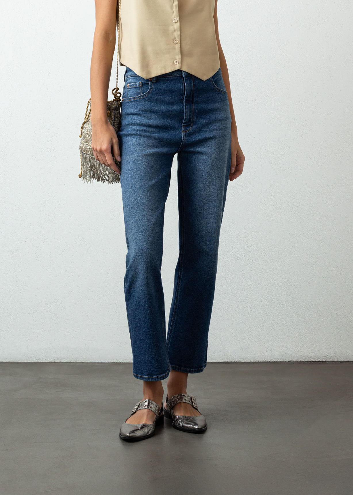 Jean Straight fit bota recta