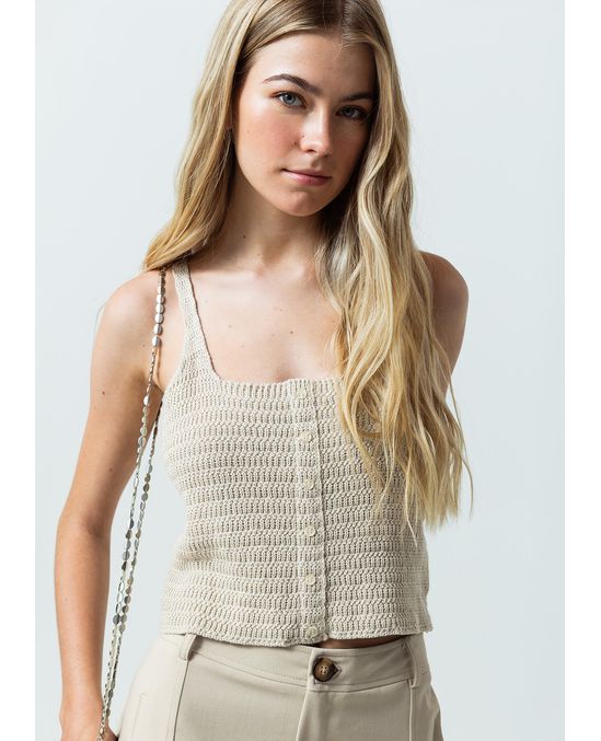 Camiseta tejida manga sisa