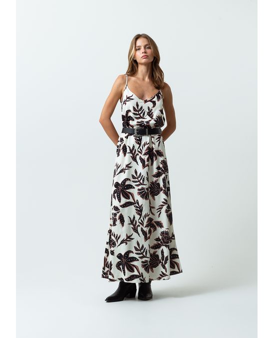 Vestido largo estampado para el fin de semana