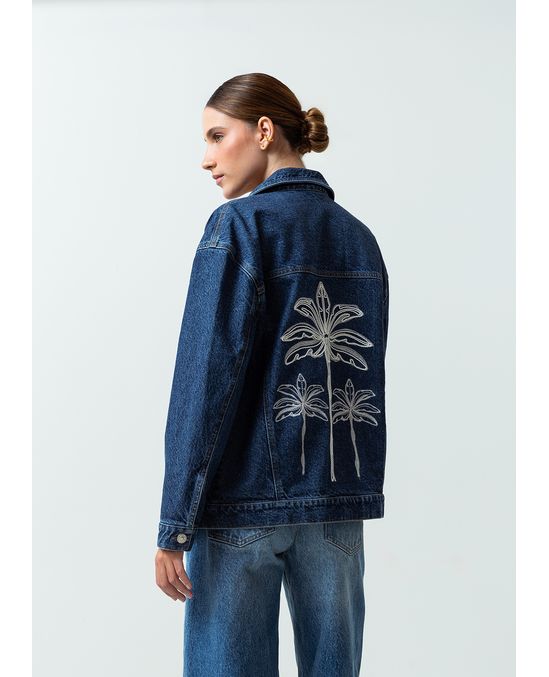 Chaqueta en denim tipo trucker