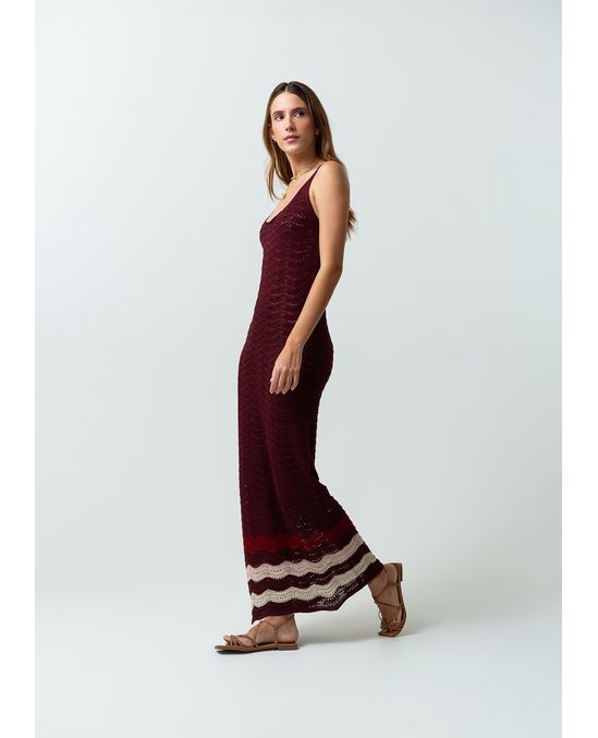 Vestido largo tejido