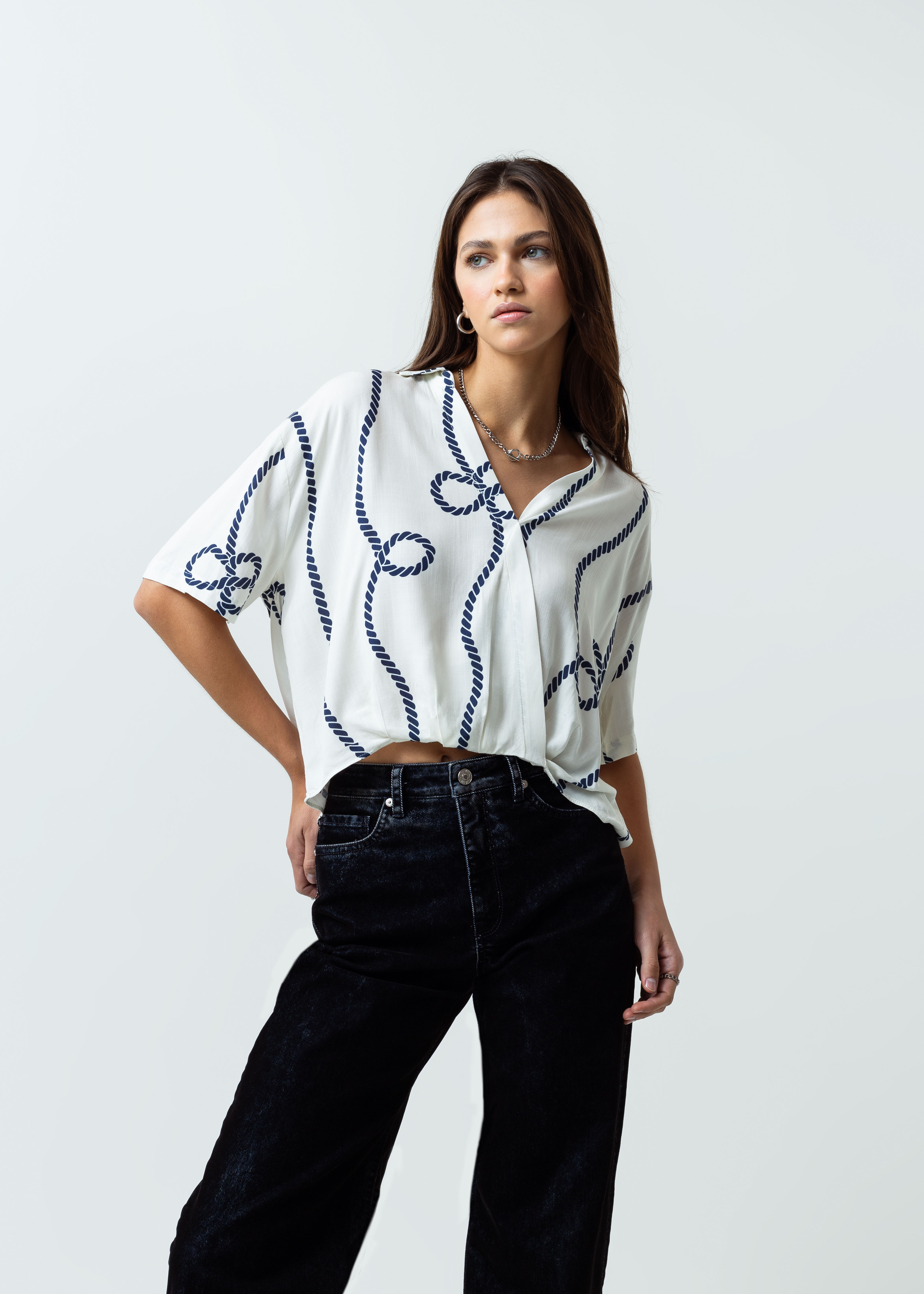 Camisa manga corta estampada