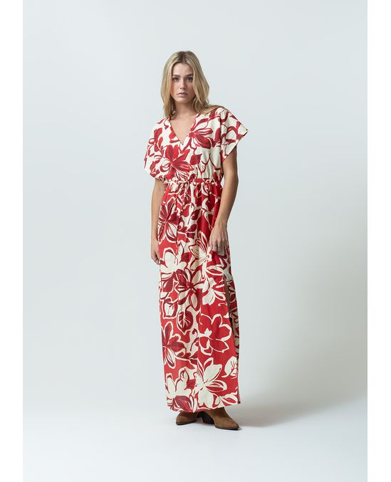 Vestido largo de flores para el fin de semana