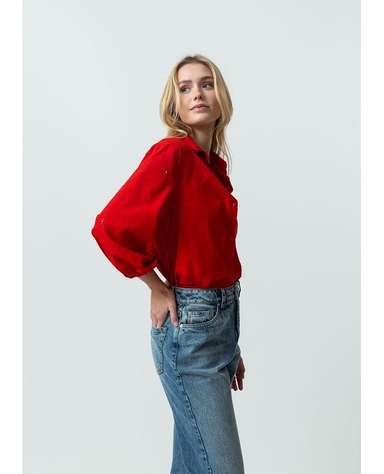 Camisa manga larga con apliques