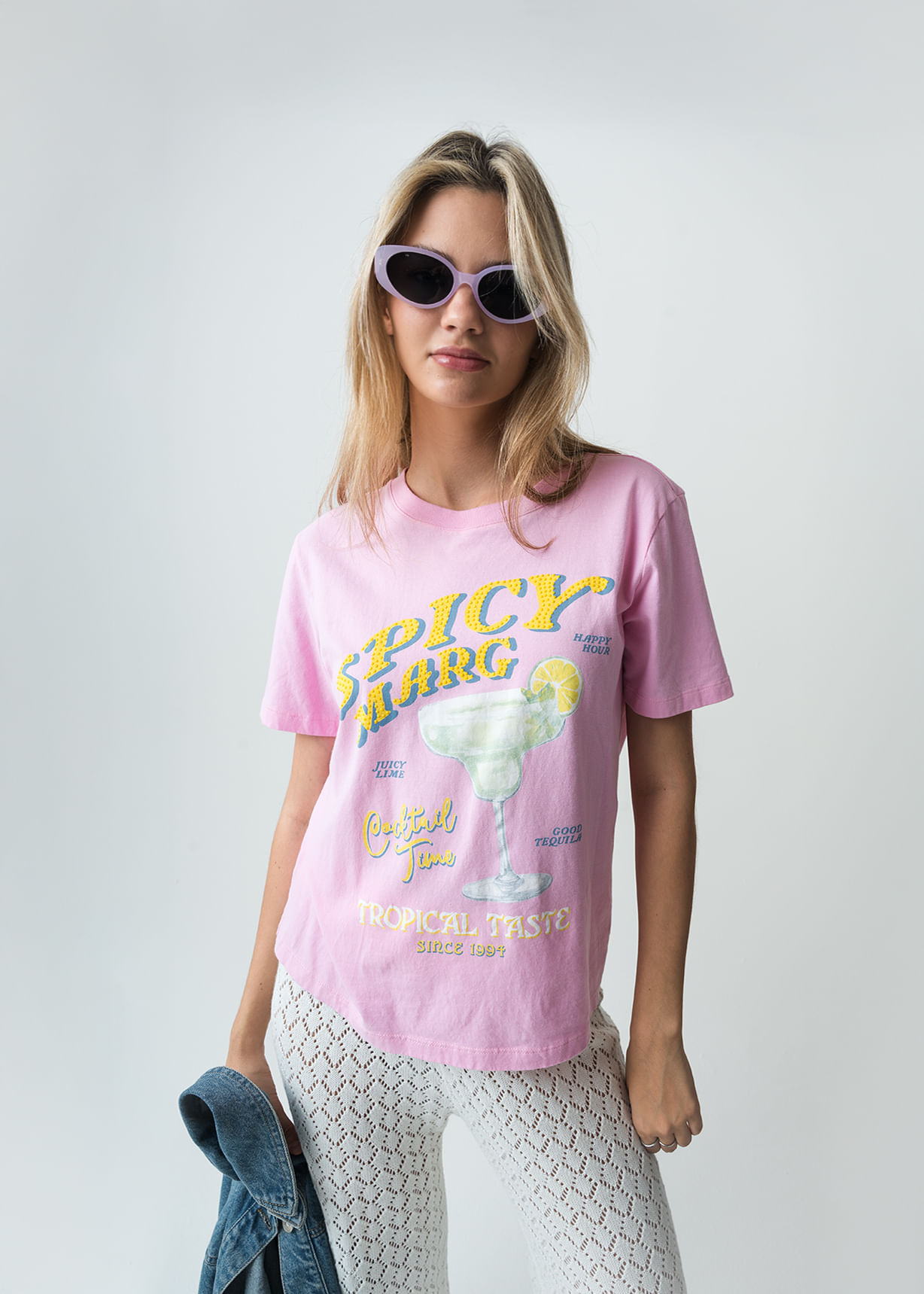 Camiseta manga corta estampada