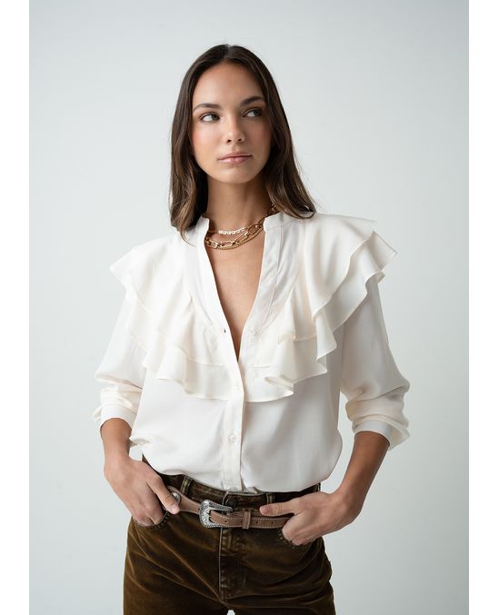 Camisa manga larga con bolero