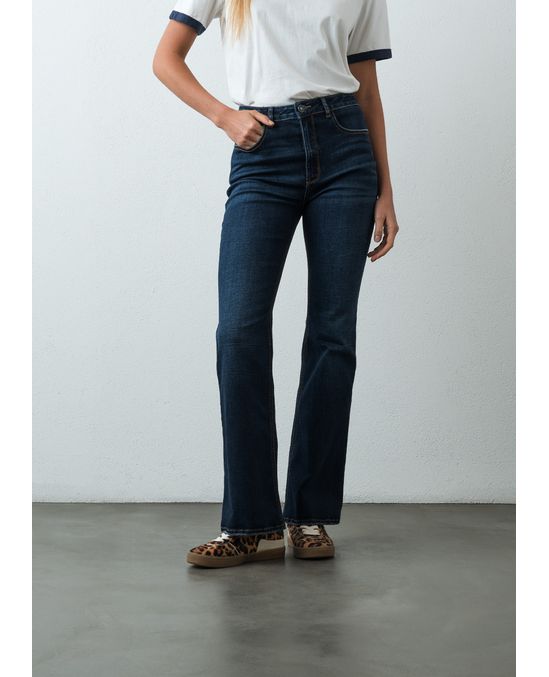 Jean Flare tiro alto tono medio